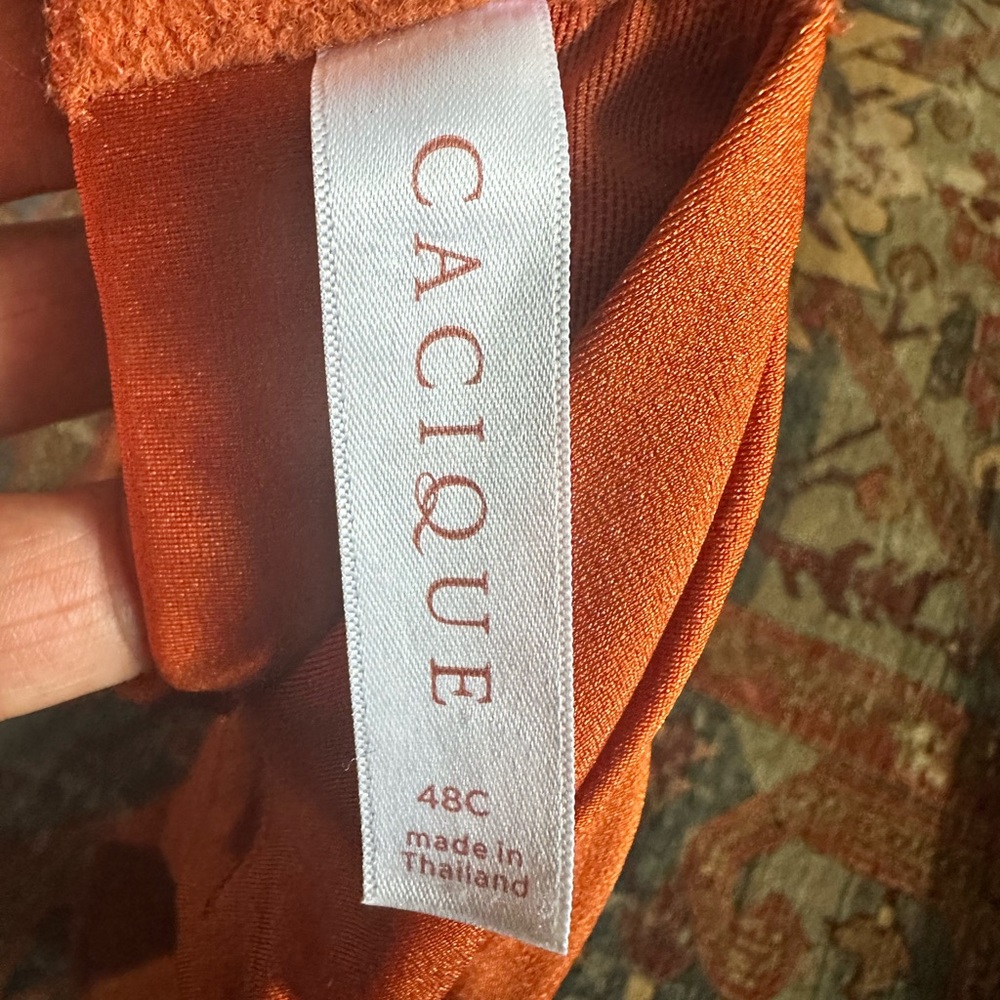 Cacique Lightly Lined Brown No Wire Bra 48C - Picture 3 of 5